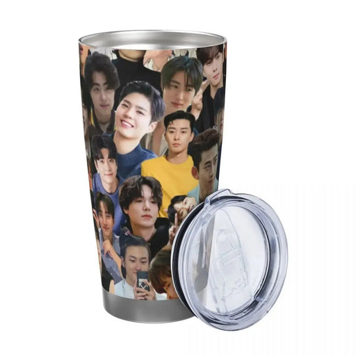 Hwang In Yeop 20oz Stainless Steel Car Mug Straw Thermal Iced Travel Cup Vacuum Insulated Coffee Hot Cup - Lacatang Shop