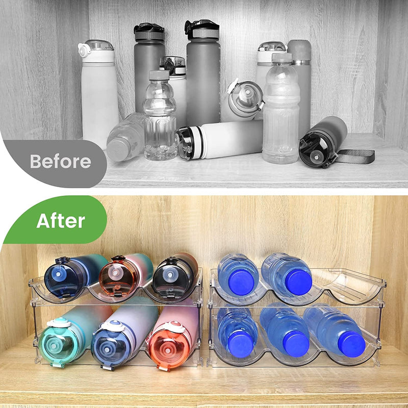 HydraSort Duo: Stackable Water Bottle Organizer - Lacatang Shop