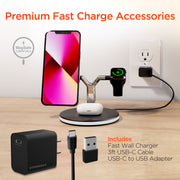 HyperGear MaxCharge 3 - in - 1 MagSafe Wireless Charging Stand - Lacatang Shop