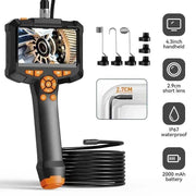 Industrial Endoscope Camera 4.3inch IPS Screen IP67 Waterproof HD1080P - Lacatang Shop