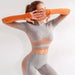 EP Sport Set Women Seamless Yoga Set Women Gym Clothes Long Sleeve - Lacatang Shop