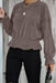 Khaki Corduroy Ruffle Frilled Long Sleeve Top - Lacatang Shop