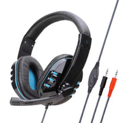 JBJW 722 Esports Headphone 3D Surround Stereo with Microphone Volume Control Headset 3.5mm PC/PS4 Earphone for Gamer Net bar - Lacatang Shop