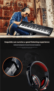 JBJW 722 Esports Headphone 3D Surround Stereo with Microphone Volume Control Headset 3.5mm PC/PS4 Earphone for Gamer Net bar - Lacatang Shop