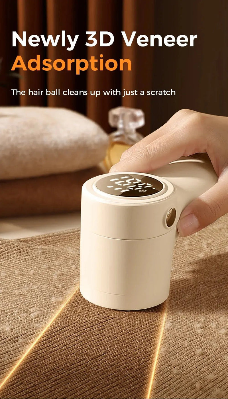 Joyroom Electric Lint Remover for Clothing Portable Hair Ball Trimmer Rechargeable Fabric Shaver 3 - Speeds with Digital Display - Lacatang Shop