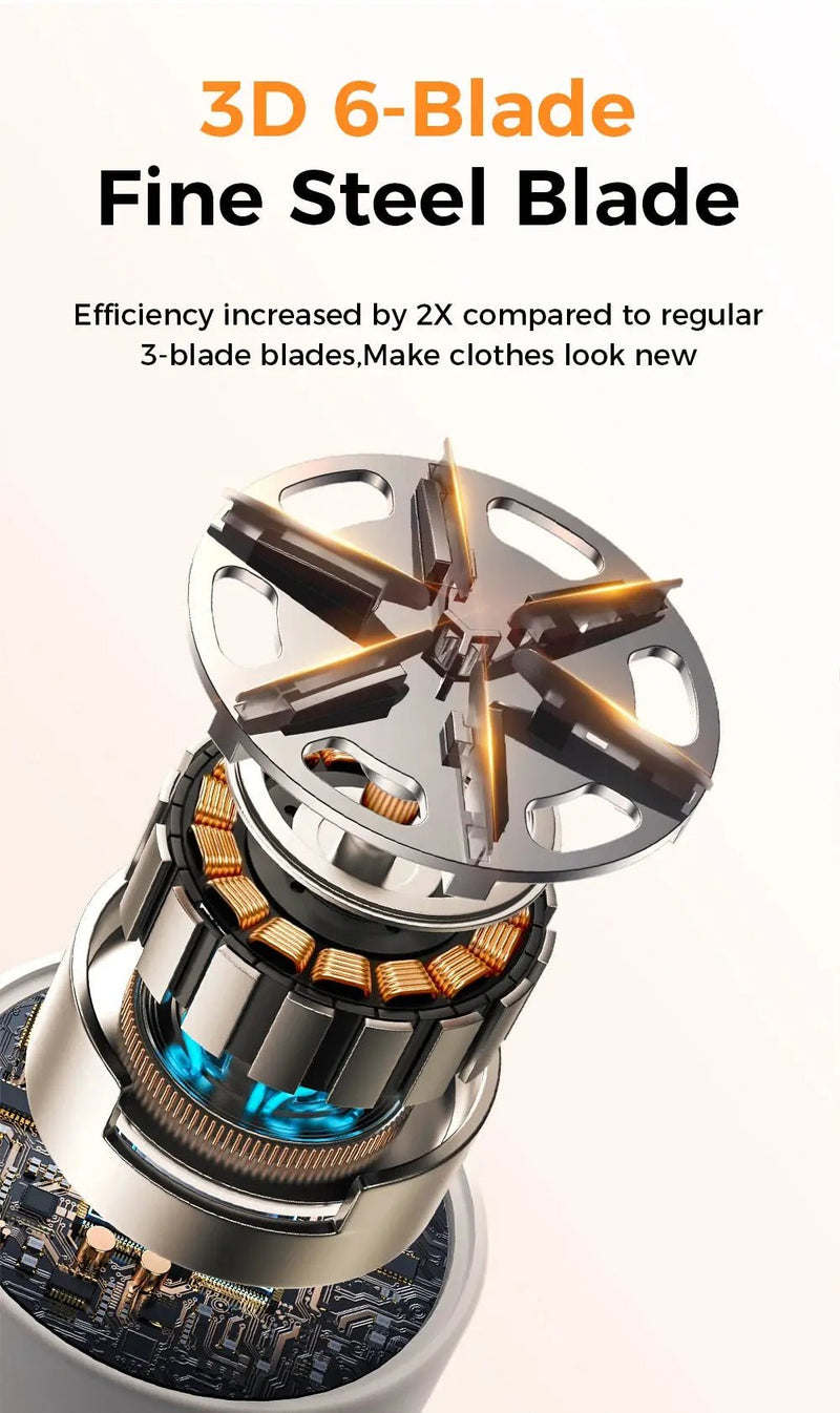 Joyroom Electric Lint Remover for Clothing Portable Hair Ball Trimmer Rechargeable Fabric Shaver 3 - Speeds with Digital Display - Lacatang Shop