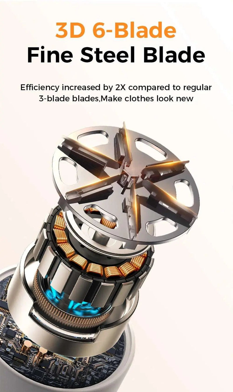 Joyroom Electric Lint Remover for Clothing Portable Hair Ball Trimmer Rechargeable Fabric Shaver 3 - Speeds with Digital Display - Lacatang Shop