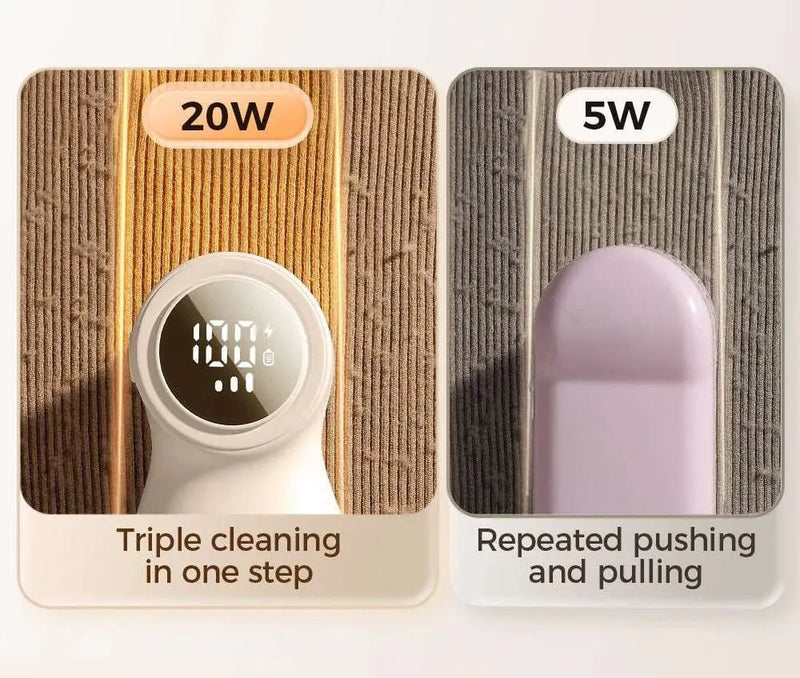 Joyroom Electric Lint Remover for Clothing Portable Hair Ball Trimmer Rechargeable Fabric Shaver 3 - Speeds with Digital Display - Lacatang Shop