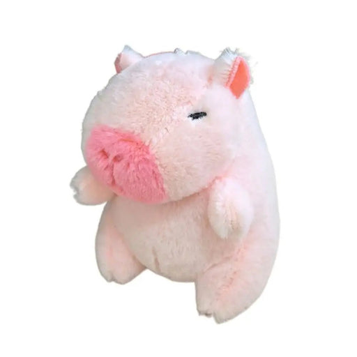 Kawaii Pink Plush Capybara Keychain Cartoon Capybara Pendant Cute Stuffed Animals Fluffty Animal Doll Accessories Bag Decoration - Lacatang Shop