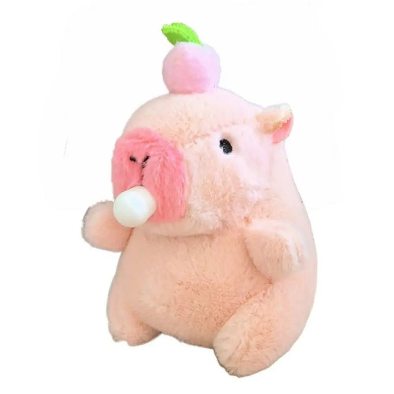 Kawaii Pink Plush Capybara Keychain Cartoon Capybara Pendant Cute Stuffed Animals Fluffty Animal Doll Accessories Bag Decoration - Lacatang Shop