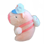 Kawaii Pink Plush Capybara Keychain Cartoon Capybara Pendant Cute Stuffed Animals Fluffty Animal Doll Accessories Bag Decoration - Lacatang Shop