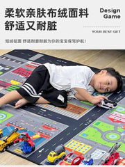 Kids Play Mat - Thick Cushioned Crawling and Reading Area Carpet for Kindergarten with Cartoon Design, Drop - Resistant for Ages 2 - 6 - Lacatang Shop