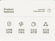 Kids Play Mat - Thick Cushioned Crawling and Reading Area Carpet for Kindergarten with Cartoon Design, Drop - Resistant for Ages 2 - 6 - Lacatang Shop