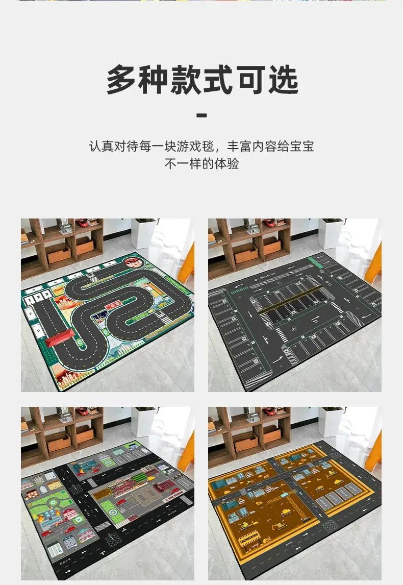 Kids' Thick Crawling Mat for Play and Reading Area - Drop - Resistant Cartoon Carpet for Kindergarten - Lacatang Shop