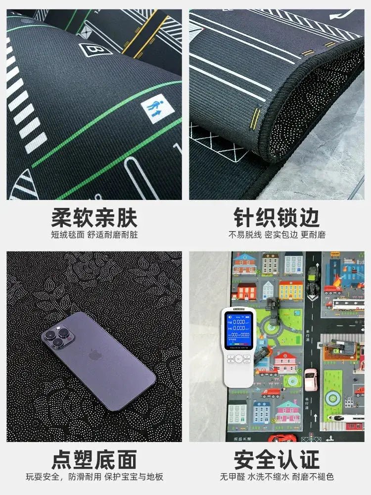 Kids' Thick Crawling Mat for Play and Reading Area - Drop - Resistant Cartoon Carpet for Kindergarten - Lacatang Shop