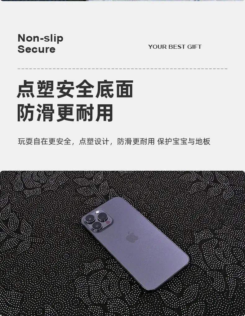 Kids' Thick Crawling Mat for Play and Reading Area - Drop - Resistant Cartoon Carpet for Kindergarten - Lacatang Shop