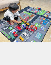Kids' Thick Crawling Mat for Play and Reading Area - Drop - Resistant Cartoon Carpet for Kindergarten - Lacatang Shop
