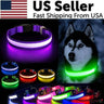 LED Adjustable Dog Collar Blinking Flashing Light up Glow Pets Safety Waterproof - Lacatang Shop