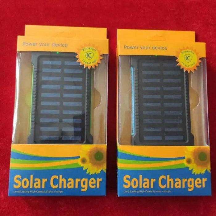 Solar Power Bank 500000Mah Free Shipping Fast Charging External Battery Outdoor Portable Compass Phone Charger For-Xiaomi-Iphone - Lacatang Shop