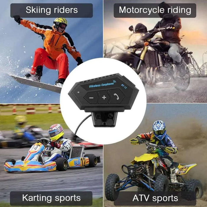 Motorcycle Earphones Helmet Headset Bluetooth 5.0 Headphones Wireless Motor Headset Bike Earphone Handsfree Stereo Earbud - Lacatang Shop