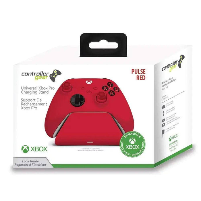 Pulse Red Universal Xbox Pro Charging Stand with 1100 Mah Rechargeable Battery, Charging Station for Xbox Series XS and Xbox One - Lacatang Shop