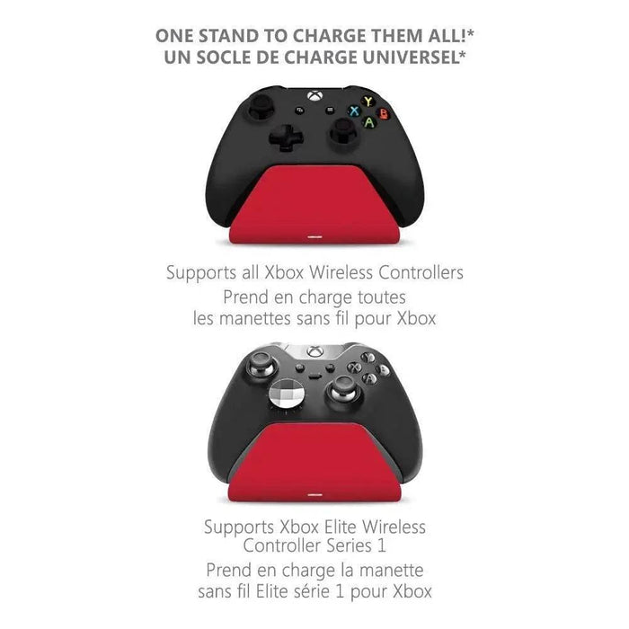 Pulse Red Universal Xbox Pro Charging Stand with 1100 Mah Rechargeable Battery, Charging Station for Xbox Series XS and Xbox One - Lacatang Shop