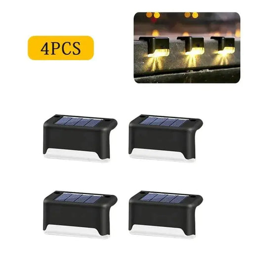 Outdoor Solar LED Garden Lights for Stairs, Decks, and Pathways - Waterproof Step Lights for Patio, Yard, and Garden Decoration