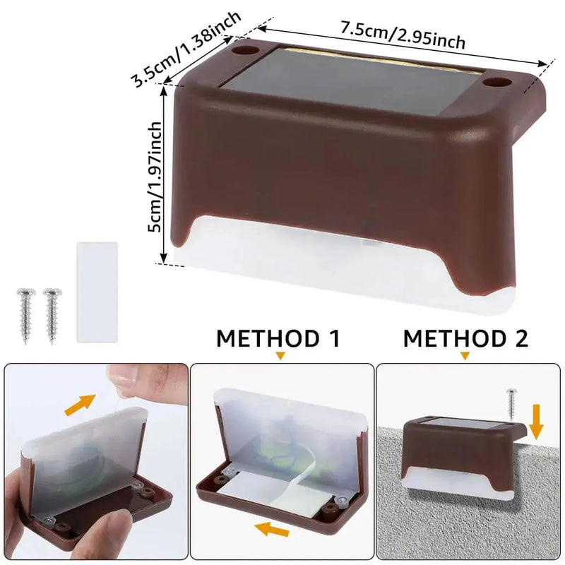 Outdoor Solar LED Garden Lights for Stairs Deck Pathway - Waterproof Step Lights for Patio, Yard, and Garden Decor ation

Brighten Up Your Outdoor Space with Waterproof Solar LED Garden Step Lights - Perfect for Pathways, Decks, and Patios!   AliExpress Lacatang Shop 