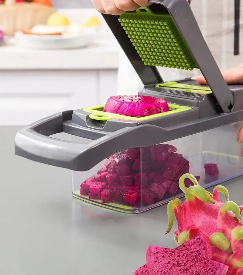 Multifunctional Vegetable Cutter Home Kitchen Slicing and Dicing Fruit Artifact 

Efficient Slicing and Dicing: Multifunctional Vegetable Cutter for Home Kitchen and Fruit Artifacts   AliExpress Lacatang Shop 