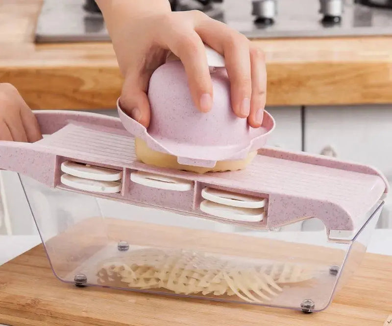 Multifunctional Vegetable Cutter Home Kitchen Slicing and Dicing Fruit Artifact 

Efficient Slicing and Dicing: Multifunctional Vegetable Cutter for Home Kitchen and Fruit Artifacts   AliExpress Lacatang Shop 
