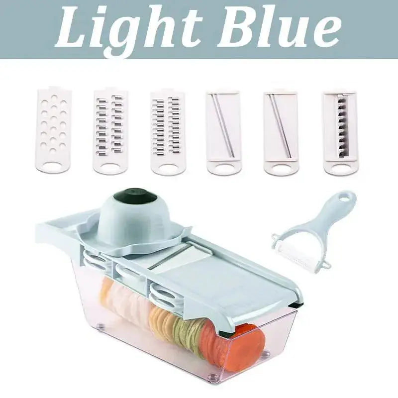 Multifunctional Vegetable Cutter Home Kitchen Slicing and Dicing Fruit Artifact 

Efficient Slicing and Dicing: Multifunctional Vegetable Cutter for Home Kitchen and Fruit Artifacts   AliExpress Lacatang Shop 