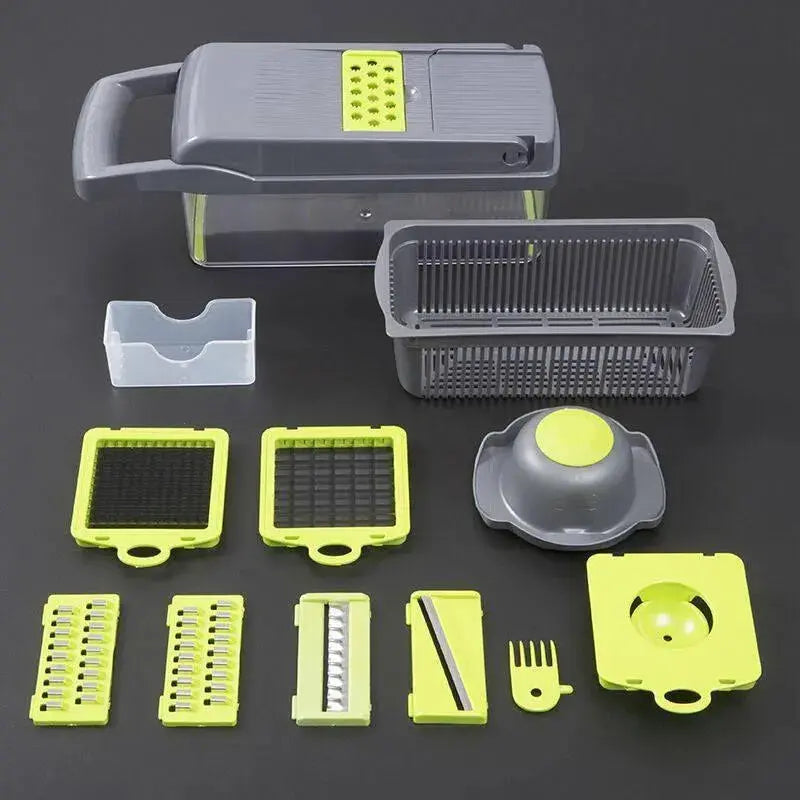 Multifunctional Vegetable Cutter Home Kitchen Slicing and Dicing Fruit Artifact 

Efficient Slicing and Dicing: Multifunctional Vegetable Cutter for Home Kitchen and Fruit Artifacts   AliExpress Lacatang Shop 