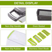 12 in 1 Manual Vegetable Chopper Kitchen Gadgets Food Chopper Onion Cutter Vegetable Slicer 

Efficiently Chop Veggies with our All-in-One Kitchen Chopper - Multipurpose Gadget Slices, Dices, and Chops like a Pro! 
  Aliexpress Lacatang Shop 