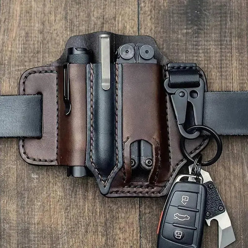 Professional Title: "Tactical Leather Multi-Tool Belt Bag for Outdoor Camping and Hunting" 

Tactical Leather Multi-Tool Belt Bag for Campers & Hunters | Essential Gear  AliExpress Lacatang Shop 