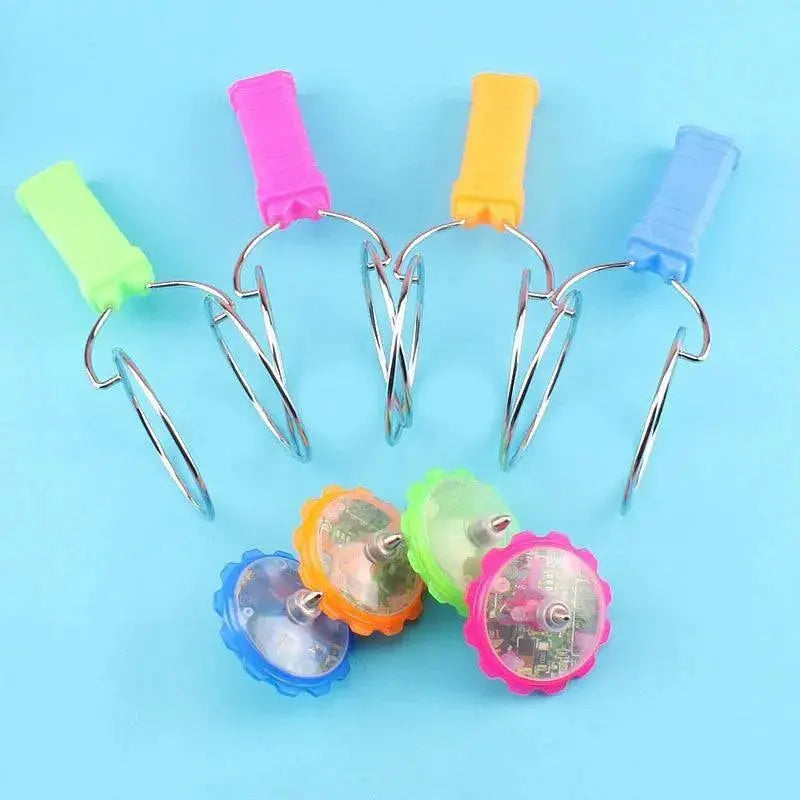 Colorful LED Magnetic Spinning Top Toy for Children - Hand Cranked and Luminous Colorful LED Magnetic Spinning Top Toy for Kids - Hand Cranked Fun  AliExpress Lacatang Shop 