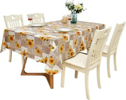 Indoor Outdoor Patio Premium Vinyl Rectangular Tablecloth, Flannel Backing, Spill Proof Wipeable Cover for Dining Table, Sunflowers Pattern, for Tables up to 60 X 84 Inch 

Protect Your Outdoor Dining Table with Our Sunflowers Tablecloth - Spill Proof and Wipeable, Fits up to 60 x 84 Inch Tables  AliExpress Lacatang Shop 