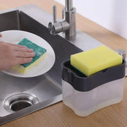 Dish Soap Dispenser Kitchen Liquid Soap Dispenser Sponge Caddy Soap Pump Dispenser with Sponge Holder Kitchen Cleaner Dish Soap Dispenser with Sponge Holder - Kitchen Liquid Soap Pump  AliExpress Lacatang Shop 