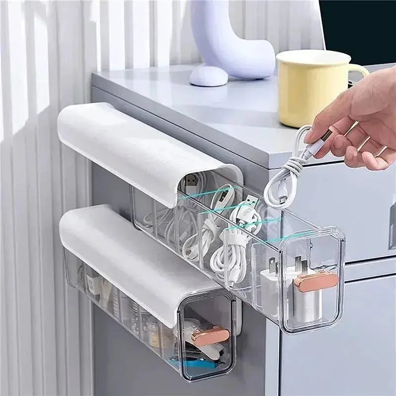 Wall-Mounted Underwear Sock Storage Box Bra Garments Holder Bin Easy to Find Space-Saving Adjustable Bedroom Storage Organizer Space-Saving Wall-Mounted Underwear & Sock Storage Organizer Box  AliExpress Lacatang Shop 