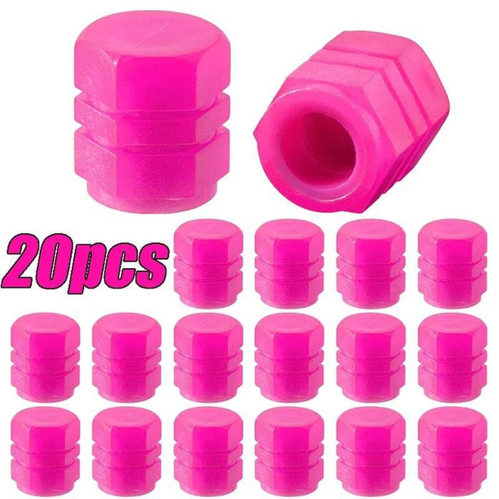 10-40PCS Car Luminous Tire Valve Cap Motorcycle Bike Wheel Nozzle Night Glowing Fluorescent Decor Tyre Valve Stem Luminous Caps - Lacatang Shop