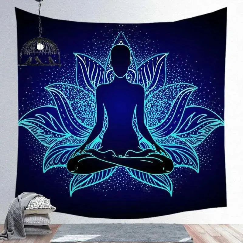 Spiritual Screen Hanging Tapestry Yoga Place Spiritual Yoga Tapestry - Hanging Screen Décor for Meditation Space  Aliexpress Lacatang Shop 