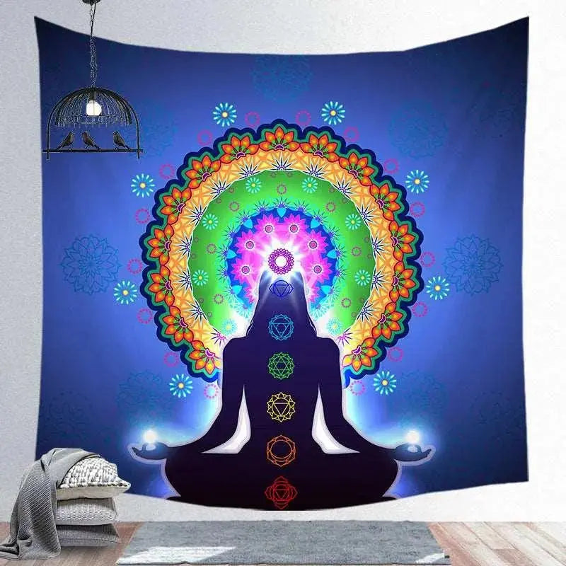 Spiritual Screen Hanging Tapestry Yoga Place Spiritual Yoga Tapestry - Hanging Screen Décor for Meditation Space  Aliexpress Lacatang Shop 