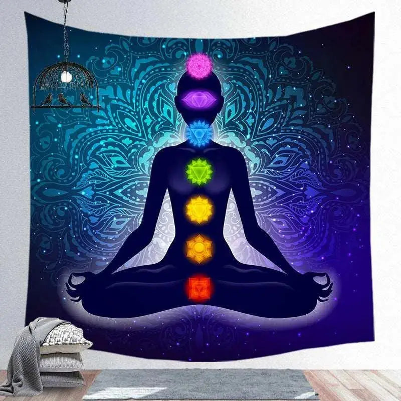 Spiritual Screen Hanging Tapestry Yoga Place Spiritual Yoga Tapestry - Hanging Screen Décor for Meditation Space  Aliexpress Lacatang Shop 