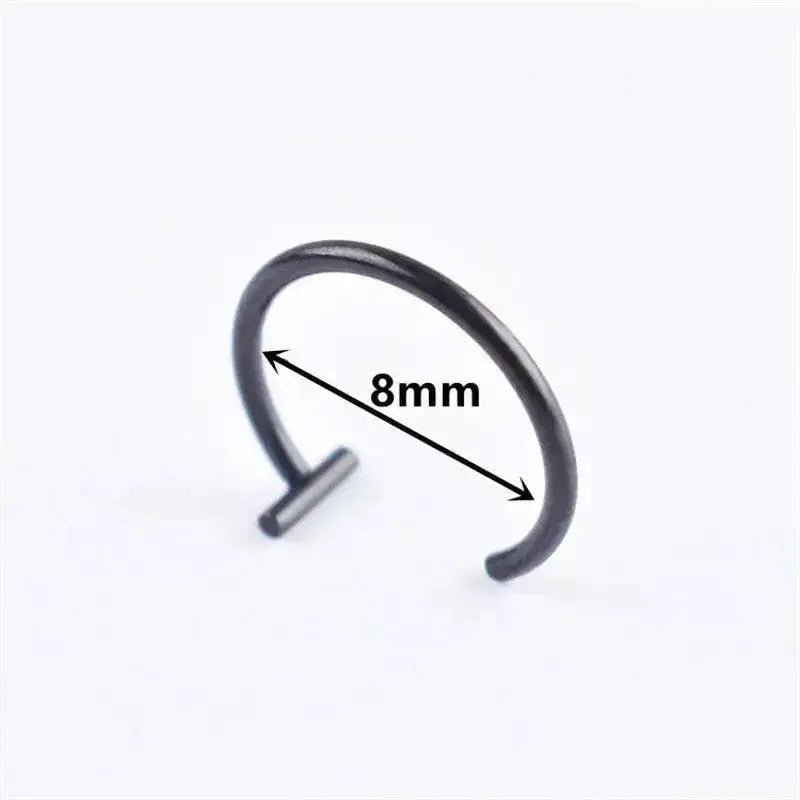 Ladies Personality Non - porous Lip Ring Medical Titanium Steel Oral Perforation Prosthetic Hoop Nasal Septum Accessories Gift2021 - Lacatang Shop