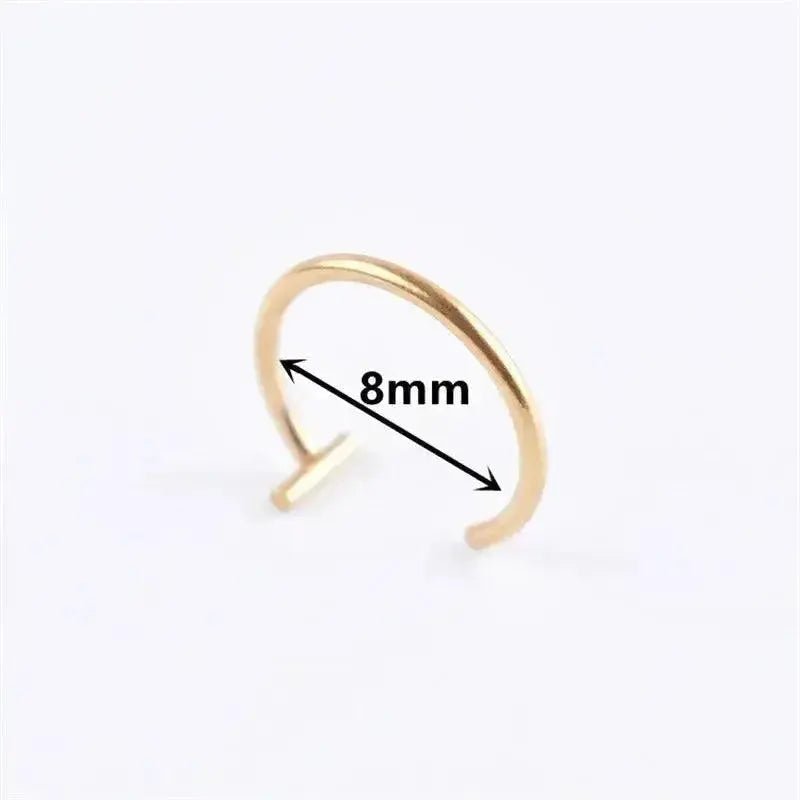 Ladies Personality Non - porous Lip Ring Medical Titanium Steel Oral Perforation Prosthetic Hoop Nasal Septum Accessories Gift2021 - Lacatang Shop