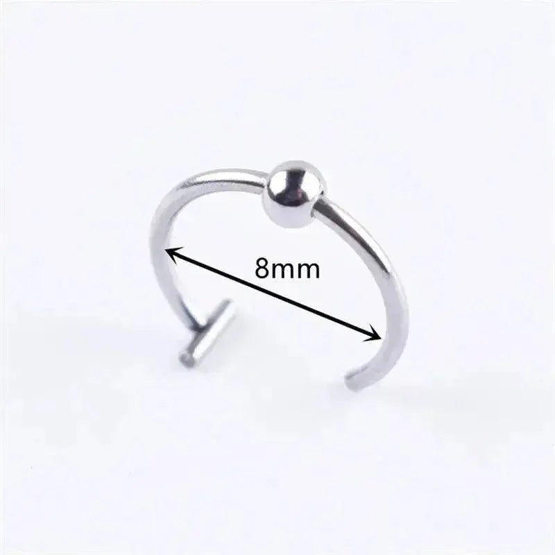 Ladies Personality Non - porous Lip Ring Medical Titanium Steel Oral Perforation Prosthetic Hoop Nasal Septum Accessories Gift2021 - Lacatang Shop