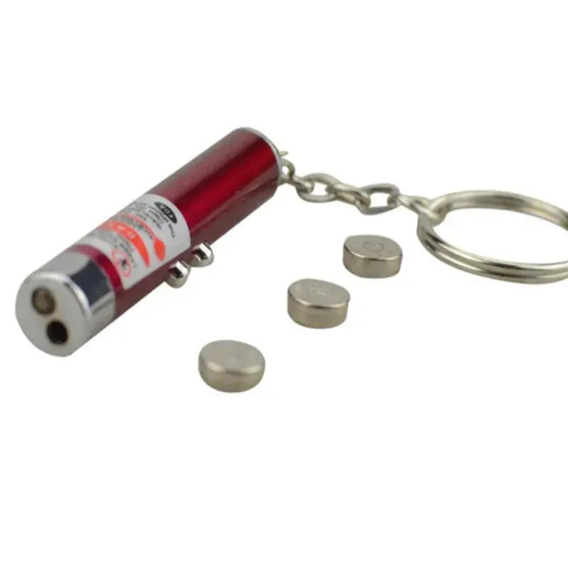 Laser funny cat stick New Cool 2 In1 Red Laser Pointer Pen With White LED Light Childrens Play Cat Toy - Lacatang Shop