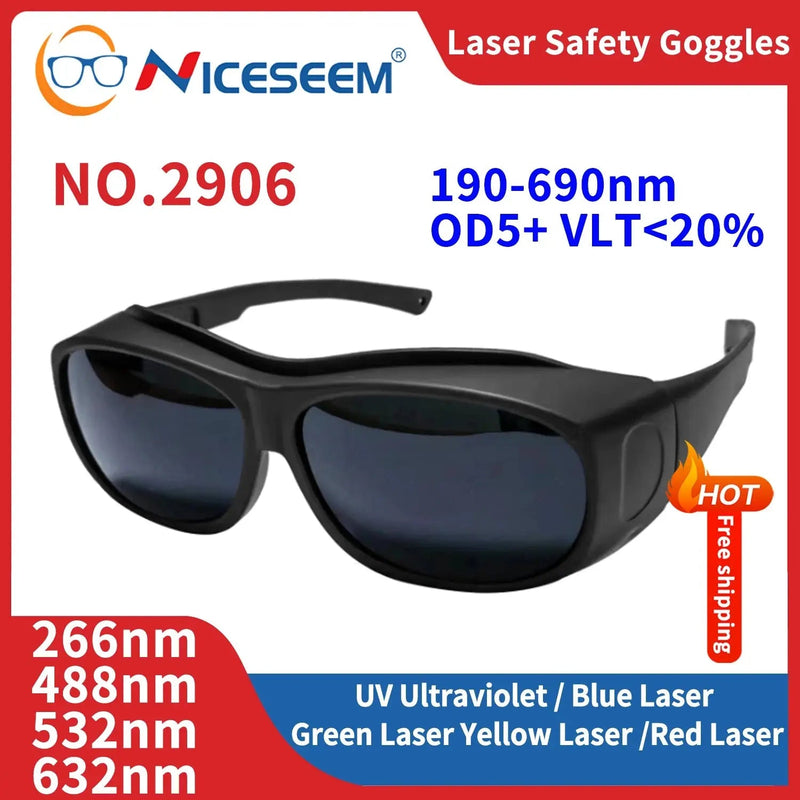 Laser Pointer Protective Glasses Industrial Safety Lenses UV IPI IR IPL FPV Protector Welding Protection X Ray Radiation Goggles - Lacatang Shop