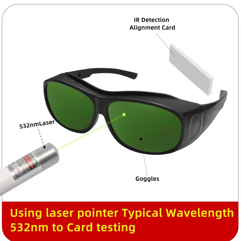 Laser Pointer Protective Glasses Industrial Safety Lenses UV IPI IR IPL FPV Protector Welding Protection X Ray Radiation Goggles - Lacatang Shop