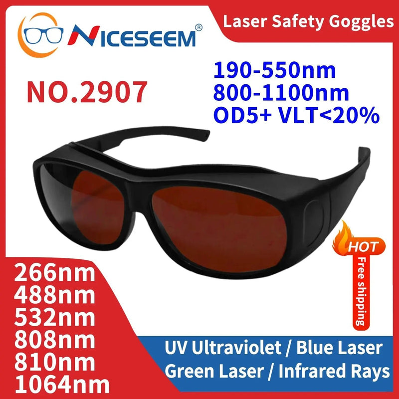 Laser Pointer Protective Glasses Industrial Safety Lenses UV IPI IR IPL FPV Protector Welding Protection X Ray Radiation Goggles - Lacatang Shop