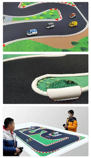 LDARC Mini RC Car Racing Track Mat - Available in Three Sizes (2400mm x 1200mm, 1600mm x 900mm, 1200mm x 600mm) for 1/64 Scale Vehicles - Lacatang Shop
